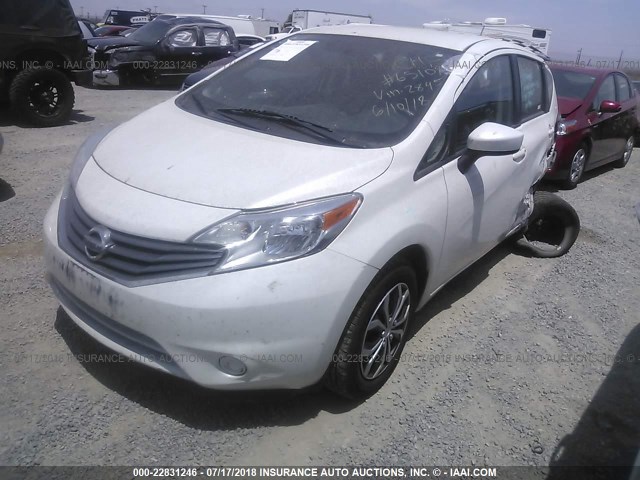 3N1CE2CP4GL362898 - 2016 NISSAN VERSA NOTE S/S PLUS/SV/SL/SR WHITE photo 2
