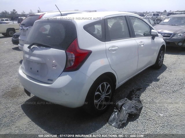 3N1CE2CP4GL362898 - 2016 NISSAN VERSA NOTE S/S PLUS/SV/SL/SR WHITE photo 4