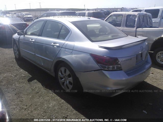 JHMCP26818C036726 - 2008 HONDA ACCORD EXL SILVER photo 3