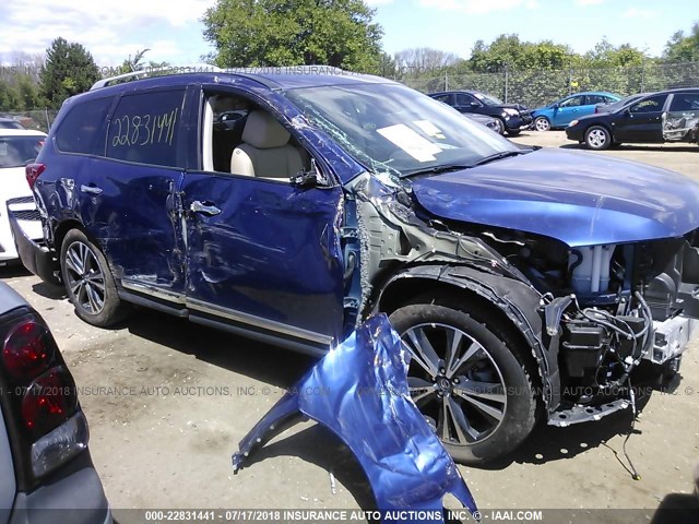 5N1DR2MM4HC674593 - 2017 NISSAN PATHFINDER S/SV/SL/PLATINUM 蓝色 照片 6