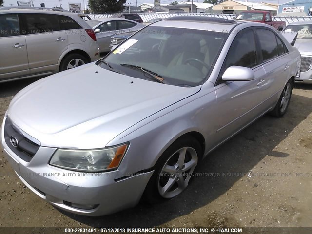 5NPEU46F96H054843 - 2006 HYUNDAI SONATA GLS/LX SILVER photo 2