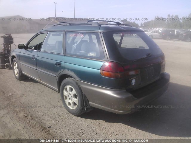 4S3BG6858X7649313 - 1999 SUBARU LEGACY OUTBACK/SSV/LIMITED/30TH GREEN photo 3