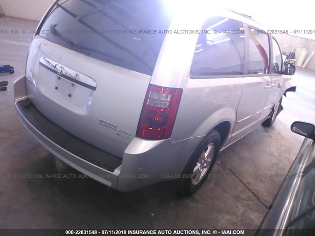 2D4RN5D13AR331612 - 2010 DODGE GRAND CARAVAN SXT 银色 照片 4