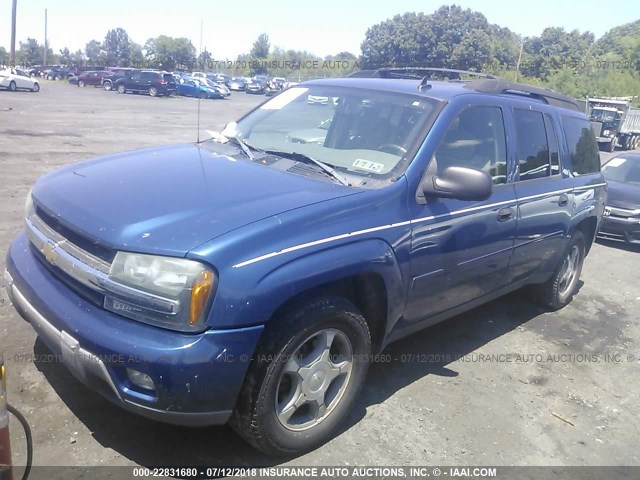 1GNET16S666142233 - 2006 CHEVROLET TRAILBLAZER EXT LS/EXT LT BLUE photo 2