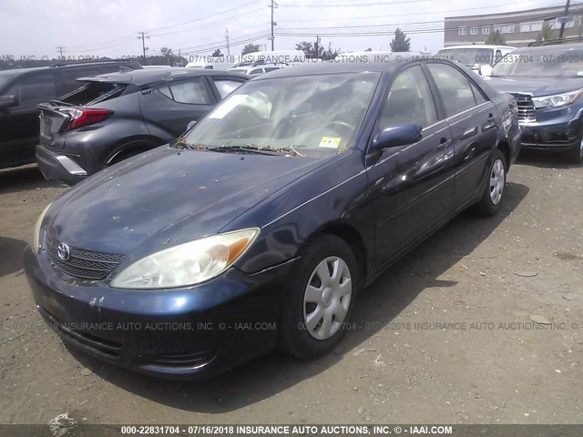 4T1BE32K52U620280 - 2002 TOYOTA CAMRY LE/XLE/SE Mavi foto 2