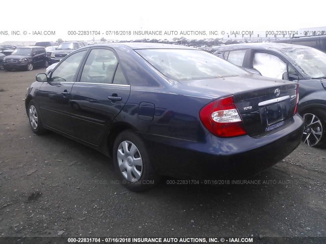 4T1BE32K52U620280 - 2002 TOYOTA CAMRY LE/XLE/SE Mavi foto 3