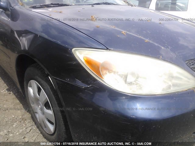 4T1BE32K52U620280 - 2002 TOYOTA CAMRY LE/XLE/SE Mavi foto 6
