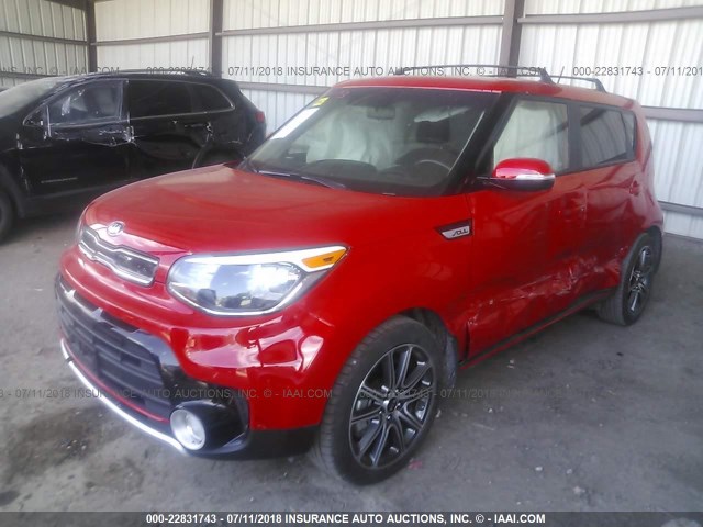 KNDJX3AA6J7529261 - 2018 KIA SOUL ! RED photo 2