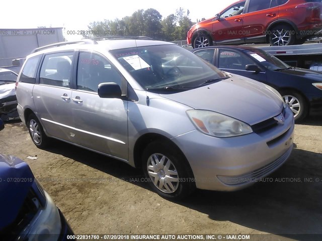 5TDZA23CX5S364341 - 2005 TOYOTA SIENNA CE/LE SILVER photo 1