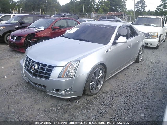 1G6DH5E57C0124527 - 2012 CADILLAC CTS LUXURY COLLECTION SILVER photo 2