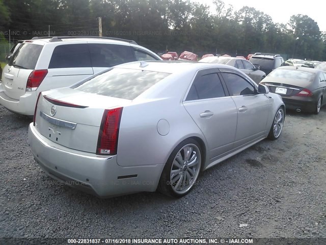 1G6DH5E57C0124527 - 2012 CADILLAC CTS LUXURY COLLECTION SILVER photo 4