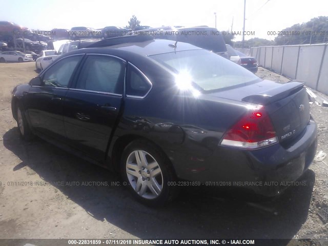 2G1WB5E30E1162865 - 2014 CHEVROLET IMPALA LIMITED LT GRAY photo 3