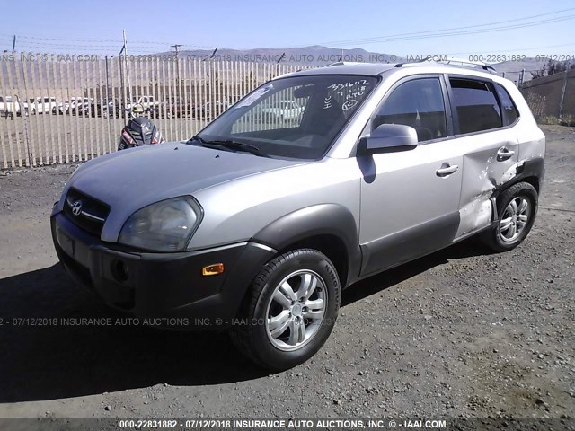 KM8JN12DX6U348851 - 2006 HYUNDAI TUCSON GLS/LIMITED SILVER photo 2