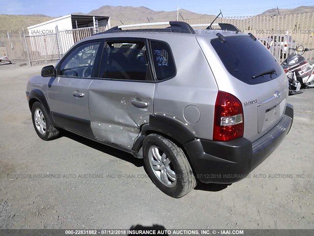 KM8JN12DX6U348851 - 2006 HYUNDAI TUCSON GLS/LIMITED SILVER photo 3