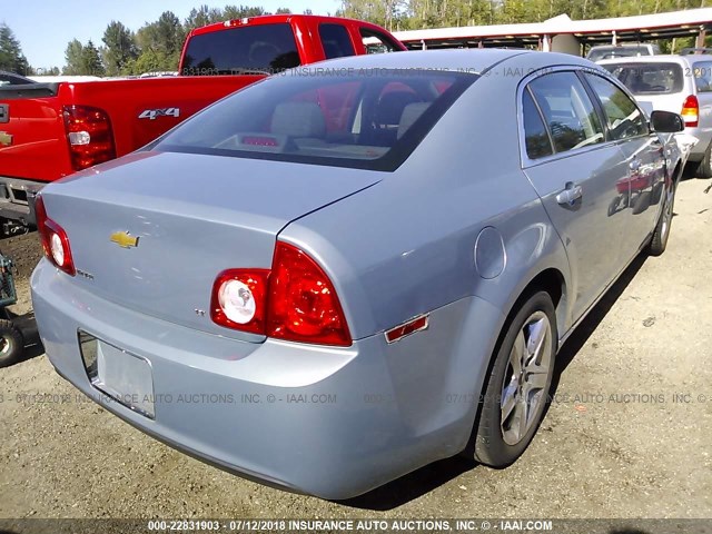 1G1ZH57B38F220142 - 2008 CHEVROLET MALIBU 1LT 蓝色 照片 4