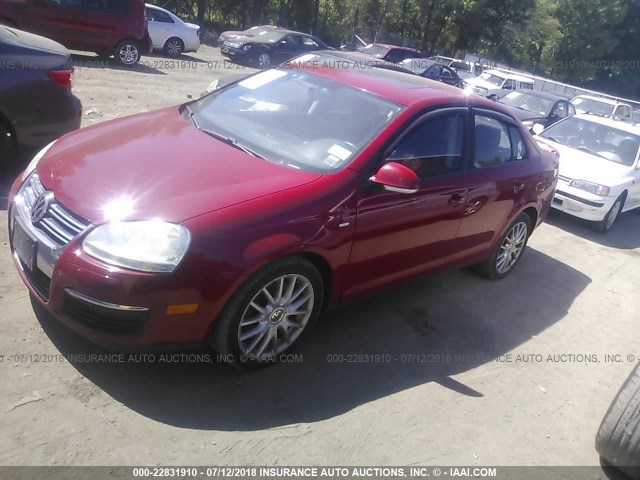 3VWRJ71K68M140380 - 2008 VOLKSWAGEN JETTA WOLFSBURG RED photo 2