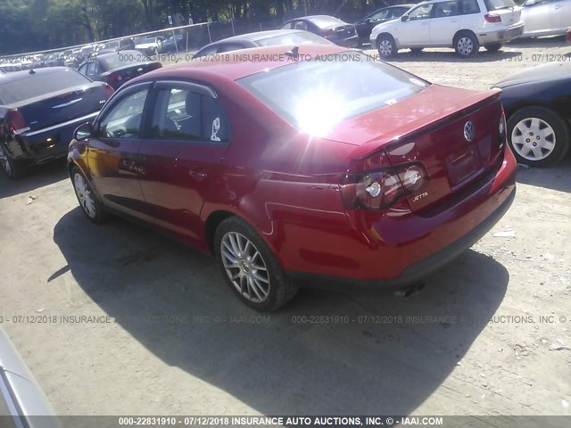 3VWRJ71K68M140380 - 2008 VOLKSWAGEN JETTA WOLFSBURG 红色 照片 3
