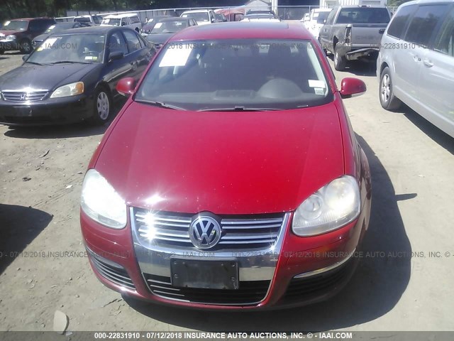 3VWRJ71K68M140380 - 2008 VOLKSWAGEN JETTA WOLFSBURG 红色 照片 6