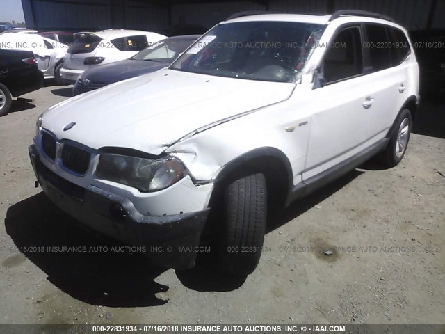 WBXPA73454WB24132 - 2004 BMW X3 2.5I WHITE photo 6