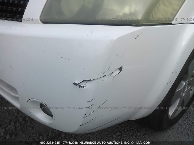 5N1BV28U46N125863 - 2006 NISSAN QUEST S/SE/SL WHITE photo 6