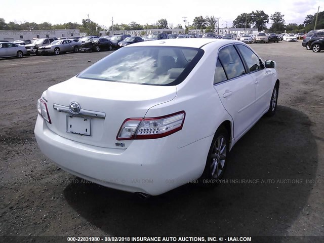 4T1BB3EK9AU119511 - 2010 TOYOTA CAMRY HYBRID WHITE photo 4