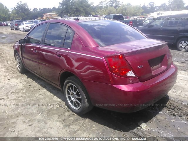 1G8AZ55F16Z126015 - 2006 SATURN ION LEVEL 2 BURGUNDY photo 3