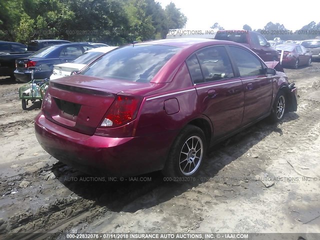 1G8AZ55F16Z126015 - 2006 SATURN ION LEVEL 2 BURGUNDY photo 4