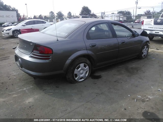 1B3EL46T45N604104 - 2005 DODGE STRATUS SXT GRAY photo 4