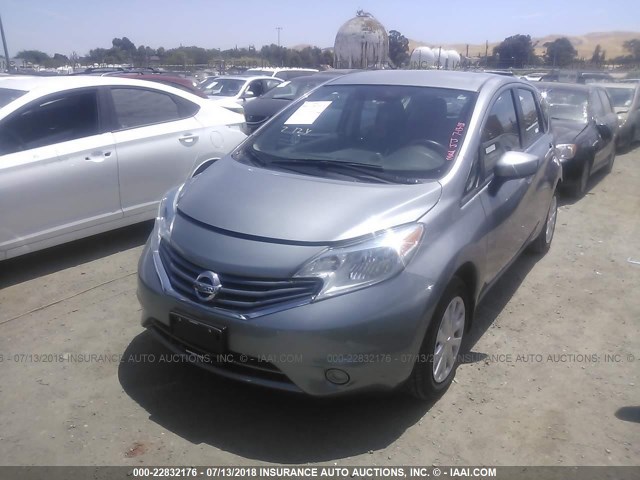 3N1CE2CP2FL416049 - 2015 NISSAN VERSA NOTE S/S PLUS/SV/SL/SR GRAY photo 2