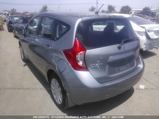 3N1CE2CP2FL416049 - 2015 NISSAN VERSA NOTE S/S PLUS/SV/SL/SR GRAY photo 3