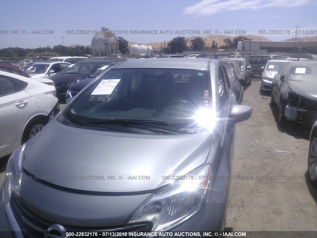 3N1CE2CP2FL416049 - 2015 NISSAN VERSA NOTE S/S PLUS/SV/SL/SR GRAY photo 6