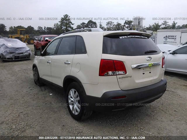 5XYKWDA20CG251100 - 2012 KIA SORENTO SX BEIGE photo 3