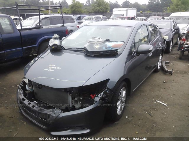 JHMZE2H76BS002024 - 2011 HONDA INSIGHT EX GRAY photo 2