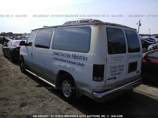 1FMEE1169VHA08019 - 1997 FORD ECONOLINE E150 WHITE photo 3