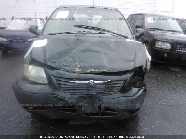 1C4GJ25B91B136747 - 2001 CHRYSLER VOYAGER GREEN photo 6