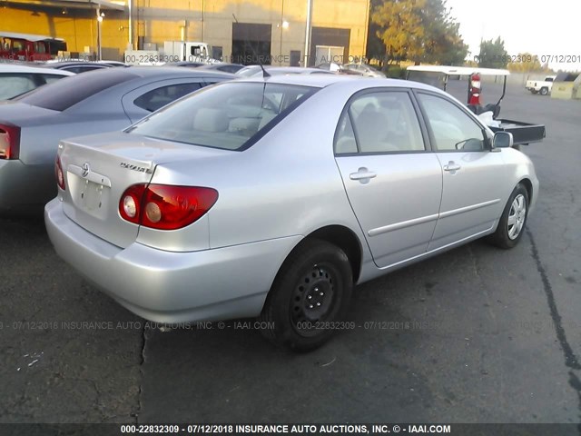 JTDBR32E152051737 - 2005 TOYOTA COROLLA CE/LE SILVER photo 4