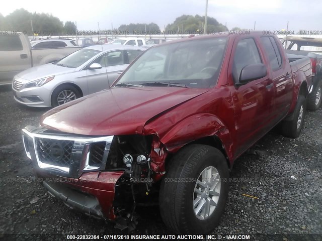 1N6AD0ER8GN746402 - 2016 NISSAN FRONTIER S/SV/SL/PRO-4X RED photo 2
