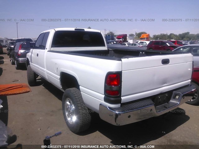 1B7KF23611J614859 - 2001 DODGE RAM 2500 WHITE photo 3