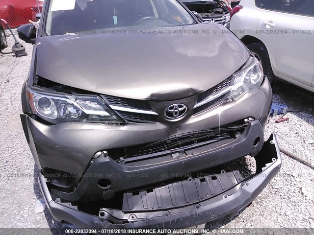 JTMZFREV4FD072075 - 2015 TOYOTA RAV4 LE GRAY photo 6