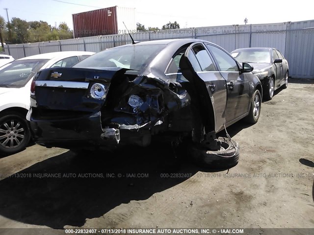 1G1PC5SBXE7328910 - 2014 CHEVROLET CRUZE LT GRAY photo 4