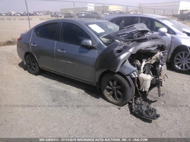 3N1CN7AP9CL876594 - 2012 NISSAN VERSA S/SV/SL GRAY photo 1