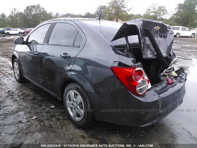 1G1JA5SH5E4240946 - 2014 CHEVROLET SONIC LS 灰色 照片 3