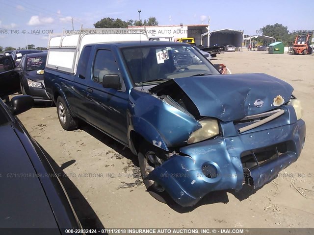 1N6DD26S71C342715 - 2001 NISSAN FRONTIER KING CAB XE BLUE photo 1