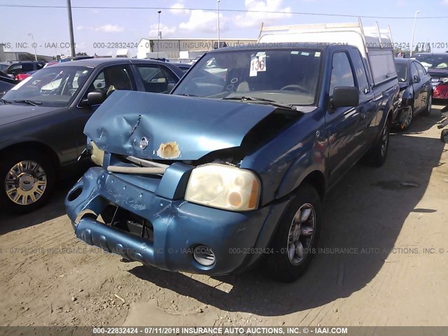 1N6DD26S71C342715 - 2001 NISSAN FRONTIER KING CAB XE BLUE photo 2