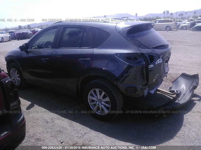 JM3KE2BE0E0400024 - 2014 MAZDA CX-5 SPORT GRAY photo 3