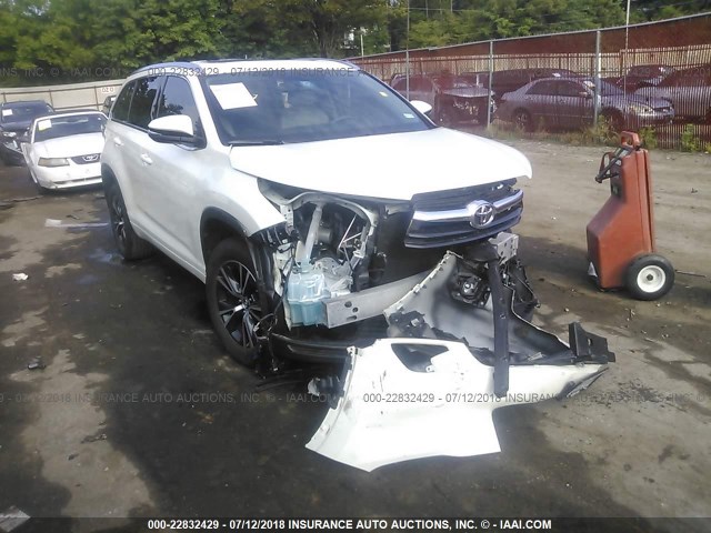 5TDKKRFH8GS175186 - 2016 TOYOTA HIGHLANDER XLE თეთრი ფოტო 1