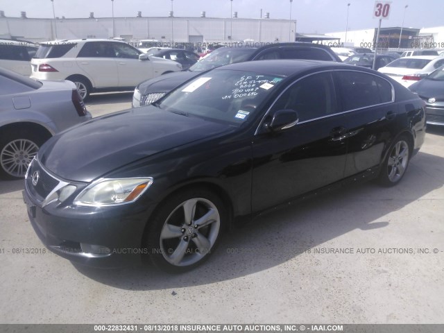 JTHBL96S385000696 - 2008 LEXUS GS 460 BLACK photo 2