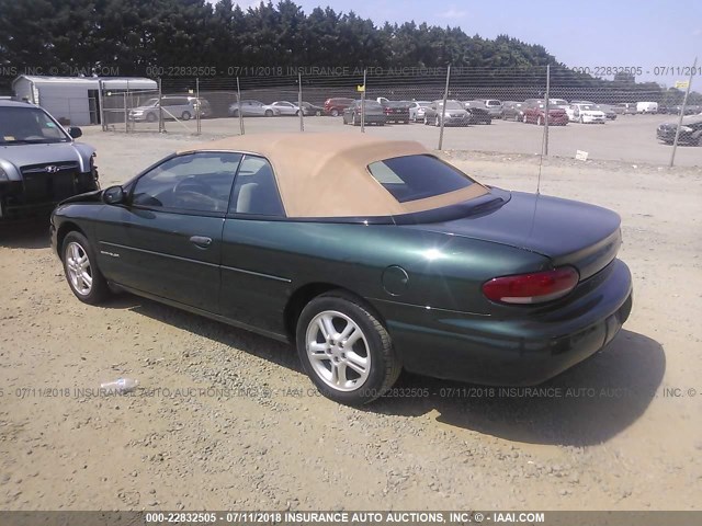 3C3EL45H0TT294952 - 1996 CHRYSLER SEBRING JX GREEN photo 3