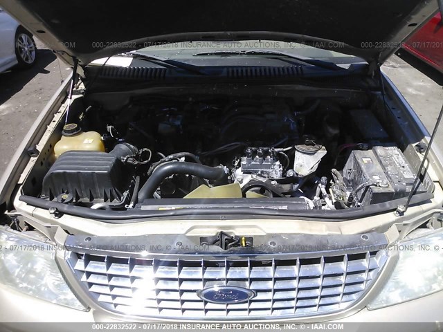 1FMZU73EX4ZB10157 - 2004 FORD EXPLORER XLT/XLT SPORT/NBX 金色 照片 10