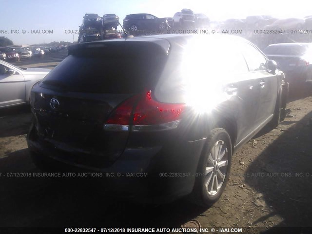 4T3ZE11A19U005822 - 2009 TOYOTA VENZA GRAY photo 4